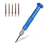 Mini tournevis 5 en 1 - Tournevis de précision - 5 en 1 - Tournevis fin multifonction - Pour électronique, téléphone, ordinateur portable, ordinateur, montre, lunettes, bijoux - Bleu