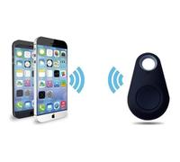 Mini Traceur GPS pour GIONEE F10 PLUS Smartphone Bluetooth Porte-Clefs Chat Chien Tracker (NOIR)