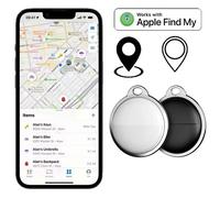Mini traceur GPS pour système Apple iOS, application Find My, AirTag, localisateur de clés, sacs, bagages, voiture, enfants, animaux, traceur Bluetooth intelligent 6PCS White
