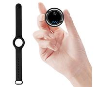 Mini Traceur GPS Voiture Espion Étanche Dispositif Antivol Anti-Perte de Localisation, Avec bracelet, Anti Perte Portefeuille Smartphone Sac à Main, Rechargeable - Application iOS/Androïde (noir)