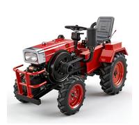 Mini tracteur 15 HP | Démarrage électrique et manuel, tracteur agricole compact refroidi à l'eau avec lumières de travail pour une utilisation agricole et vergère
