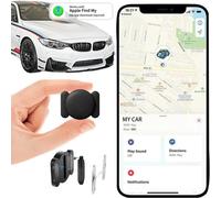 [Mini Traqueur de Voiture] Mini Dispositif de Traqueur de Voiture Caché, Localisateur Airtag, Traqueur GPS Mondial Sans Frais Mensuels, Boîtier Magnétique, Étiquette de Suivi Air Avec Apple Find My (i
