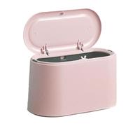 Mini Trash Can with Lid - Small Desk Wastebasket - Compact Bin Organizer | Household Waste Bin Dwellers Renters Students Home Office Bathroom Dorm Bedroom Living Room Study Kitchen