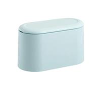 Mini Trash Can with Lid - Small Desk Wastebasket - Compact Bin Organizer | Household Waste Bin Dwellers Renters Students Home Office Bathroom Dorm Bedroom Living Room Study Kitchen
