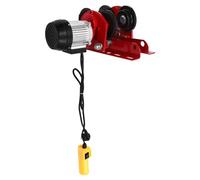 Mini treuil électrique de 1 T, treuil électrique avec câble de 370 W, monte-charge, chariot grue, treuil réglable, largeur 68-120 cm, portée 1T (sans câble métallique)
