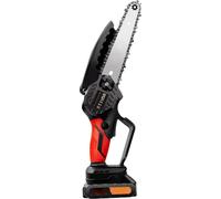 Mini tronçonneuse 15 cm – Tronçonneuse électrique sans fil – Moteur sans balais 21 V – Batterie 3000 mAh – Pour le bois et les travaux de jardinage