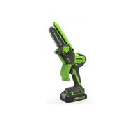 Mini-tronçonneuse 24V GREENWORKS - 10 cm - Batterie 2,0Ah et chargeur - G24MCS10K2