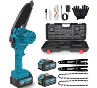 Mini Tronconneuse a Batterie, Tronconneuse Electrique Sans Fil de 6 Pouces 8000mAh avec Graisseur Automatique, Elagueuse Batterie pour l'élagage le Jardin Projets DIY