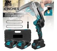Mini Tronçonneuse Électrique 6 Pouces À Batterie 18-21V Compatible Makita Moteur 2000W Vitesse À Vide 30 000 RPM Vitesse 10 m/s