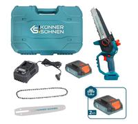 Mini tronçonneuse sans fil 20V + batterie 2Ah et chargeur - KS MCS20V-8 Case PLUS KONNER & SOHNEN