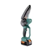 Mini tronçonneuse sans fil - 2x 21V batteries - 3000mAh - Scie électrique portative pour couper les arbres, les branches et le bois