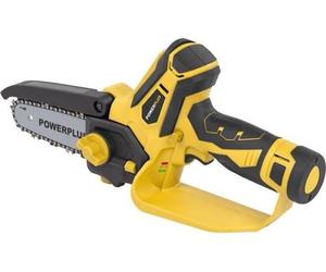 Mini Tronçonneuse sans fil POWERPLUS, 12V, 10cm, 2 batteries 2Ah inclues, Coupe 120 branches Ø50mm