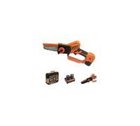 Mini tronçonneuse Scie sans fil 10,8V + 2 batteries 2,5 Ah + Chargeur double Mallette Scie électrique manuelle 300W Katana Brixo