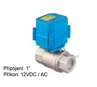 Mini vanne combinée rotative à deux voies Tork DN 25 avec actionneur électrique 12-24 DC