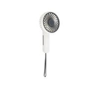Mini ventilateur à main portable Ø10 cm 2.5W - blanc - Voltman