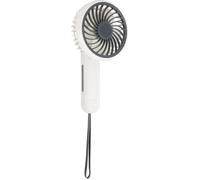 Mini ventilateur à main portable Ø10 cm 2.5W - blanc - Voltman