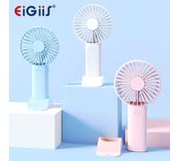 Mini ventilateur à main, ventilateur personnel puissant, batterie rechargeable 300mAh, 3 vitesses réglables, ventilateur portable à main, ventilateur pour cils, convient aux filles, femmes, voyages en