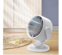 Mini Ventilateur Bureau Portable Turbo Réglable en Vitesse Batterie Rechargeable Affichage LED pour Maison Bureau Table