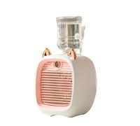 Mini ventilateur climatiseur - Design renard mignon avec réservoir 1200ml et USB - Bureau, Chambre - Rose