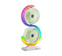 Mini Ventilateur Clipsable USB Col Flexible 3 Vitesses Avec Lumière