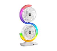 Mini Ventilateur Clipsable USB Col Flexible 3 Vitesses Avec Lumière