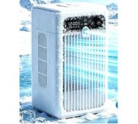 Mini Ventilateur colonne avec brumisateur silencieux, rechargeable USB, 3600mAh, refroidisseur de chambre, climatiseur portable