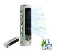 Mini ventilateur colonne sans pale silencieux - Ventilateur de table USB Type-C 3 vitesses avec batterie rechargeable 1200mAh