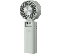Mini ventilateur de bureau rechargeable avec plaque de refroidissement turbo - Ventilateur portable à 100 niveaux de flux d'air pliable avec écran LED pour bureau (vert)