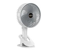 Mini ventilateur de bureau silencieux rechargeable par USB avec clip | Ventilateur de bureau portable à clipser pour maison, chambre à coucher, bureau, poussette, voiture, voyage, camping, été
