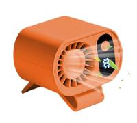 Mini ventilateur de ceinture - Ventilateur personnel 6,1 x 6,2 x 5,6 cm, dispositif de refroidissement 1200 mAh | Dispositif d'affichage numérique rechargeable à air puissant à cinq