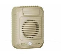 Mini ventilateur de ceinture - Ventilateur turbo - Batterie 10 000 mAh - 3 vitesses - Silencieux - Recharge USB - Kaki