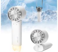 Mini ventilateur de climatiseur portatif, mode de refroidissement de glace avec vent à 3 vitesses, ventilateurs personnels recharge