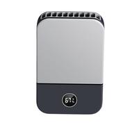 Mini Ventilateur de Cou Suspendu - Puissant et Silencieux - 3 Vitesses Rechargeables - Noir