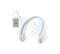Mini ventilateur de cou USB Wafenso, Rechargeable Suspendu Portable (21.5*14.5*6.5CM) -Blanc