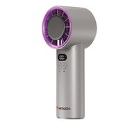 Mini Ventilateur de Main Verbatim Cool 'n' Go Ice Touch 8W 3 Vitesses Batterie Rechargeable Gris/Violet