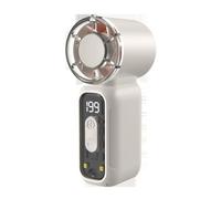 Mini ventilateur de poche rechargeable, haute puissance, turbine grande vitesse, portable extérieur（Blanc）.