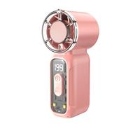 Mini ventilateur de poche rechargeable, haute puissance, turbine grande vitesse, portable extérieur(rose).