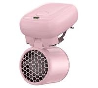 Mini ventilateur de poche USB-C - Ventilateur à pince - 3 vitesses - Silencieux - Pliable - Batterie 1200 mAh - Recharge USB-C - Pince pour casquette - Rose