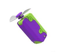 Mini ventilateur de radis portable rechargeable par USB puissant flux d'air silencieux pour poussette de bébé siège auto 6 x 9 cm (vert)