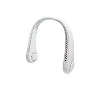 Mini ventilateur d'extérieur, rechargeable par usb, silencieux et sans pales-Blanc