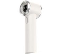 Mini ventilateur haute vitesse,ELVANZA Ventilateur,Vent froid sans réglage,puissance d'un ventilateur d'avion,affichage numérique,puce de protection AI,portable,blanc blanc