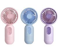 Mini-ventilateur portable et rechargeable Azomor avec trois vitesses réglables