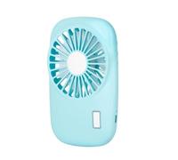 Mini ventilateur portable - NOBRAND - P10 - Rechargeable USB - 2 vitesses - Bleu