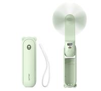 Mini ventilateur portable pliable powerbank 4500mAh lampe USB-C - Vert