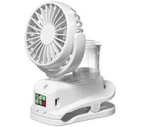 Mini ventilateur portable rechargeable. Ventilateur portable à quatre vitesses. Ventilateur portable USB - blanc.
