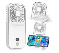 Mini Ventilateur Portable Ventilateur à Main USB Rechargeable Petit Portatif Portable Ventilo Ventilateur de Poche Silencieux Fan（B