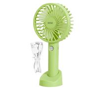 Mini ventilateur portable - ventilateur portable et poussette, léger pour utilisation en extérieur en été | Trépied Flexible rotatif à 360 °, détachable, Rechargeable par USB, 3 vitesses, meil