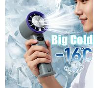 Mini ventilateur portatif sans pales, 120 vitesses, rechargeable, refroidissement instantané avec mode glace, pour hommes et femmes, nouveau White Upgrade