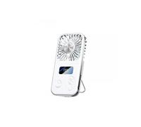Mini ventilateur rafraîchissant,ELVANZA,ventilateur portable,ventilateur de poche,fonction rafraîchissante,réglage continu de la vitesse,autonomie de 8 heures,blanc Blanc