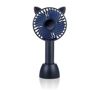 Mini ventilateur - Supology - Double hélice turbo - Rechargeable par USB - 3 vitesses - Portable
